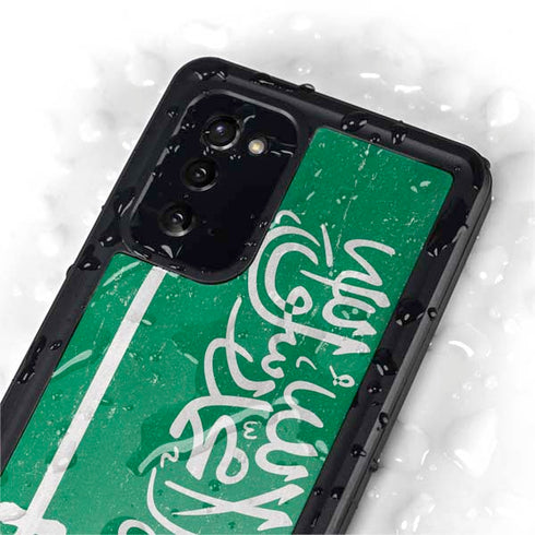 Saudi Arabia Flag Distressed Galaxy Note20 5G Waterproof Case